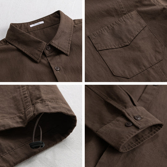 Herren Leichtes Overshirt-Jackett aus Baumwollmix mit aufgesetzter Brusttasche Shop Nory