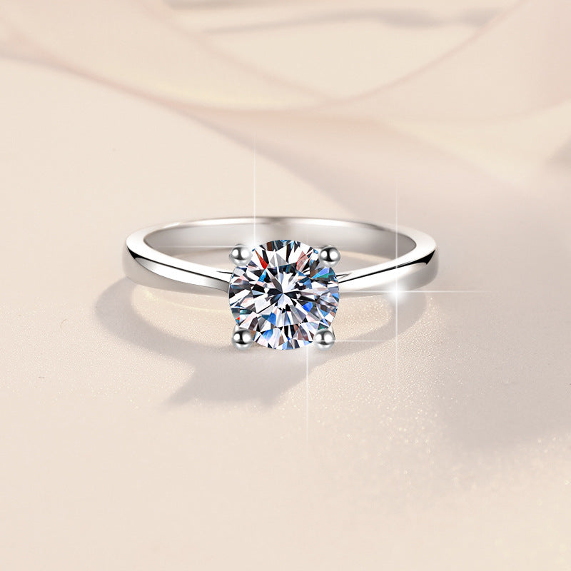 Damen Verlobungsring mit strahlendem Zirkonia Shop Nory