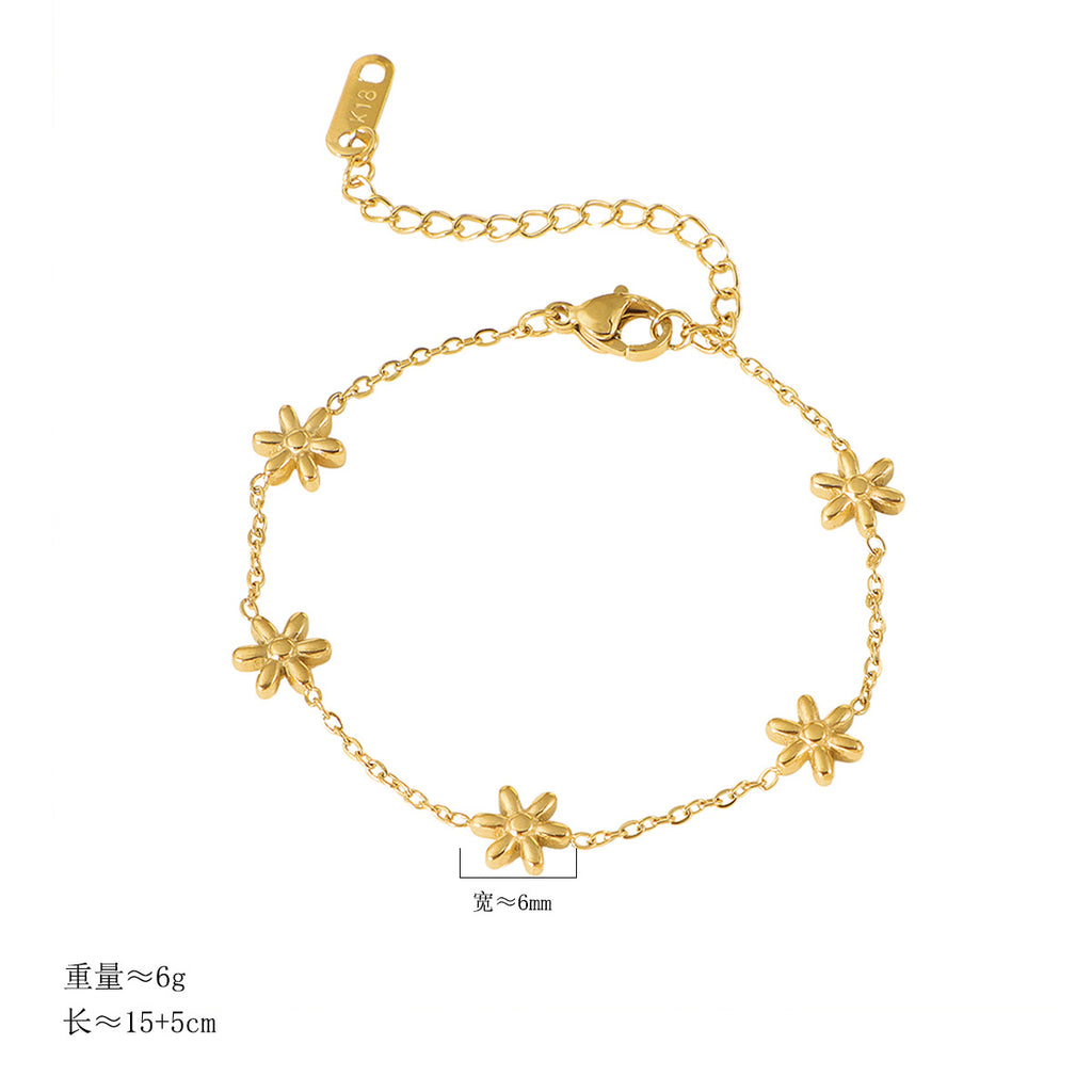Damen zarte Blumenarmband Shop Nory