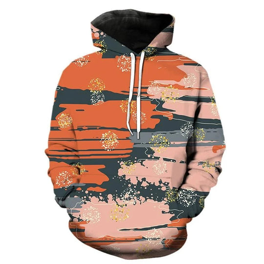 Damen Kreativer Kapuzenpullover mit abstraktem Design Shop Nory