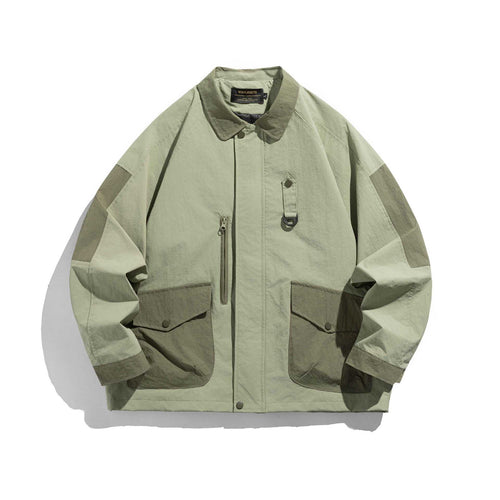 Unisex utilitaristische Fieldblousonjacke mit Mehrfachtaschen und D‑Ring Shop Nory