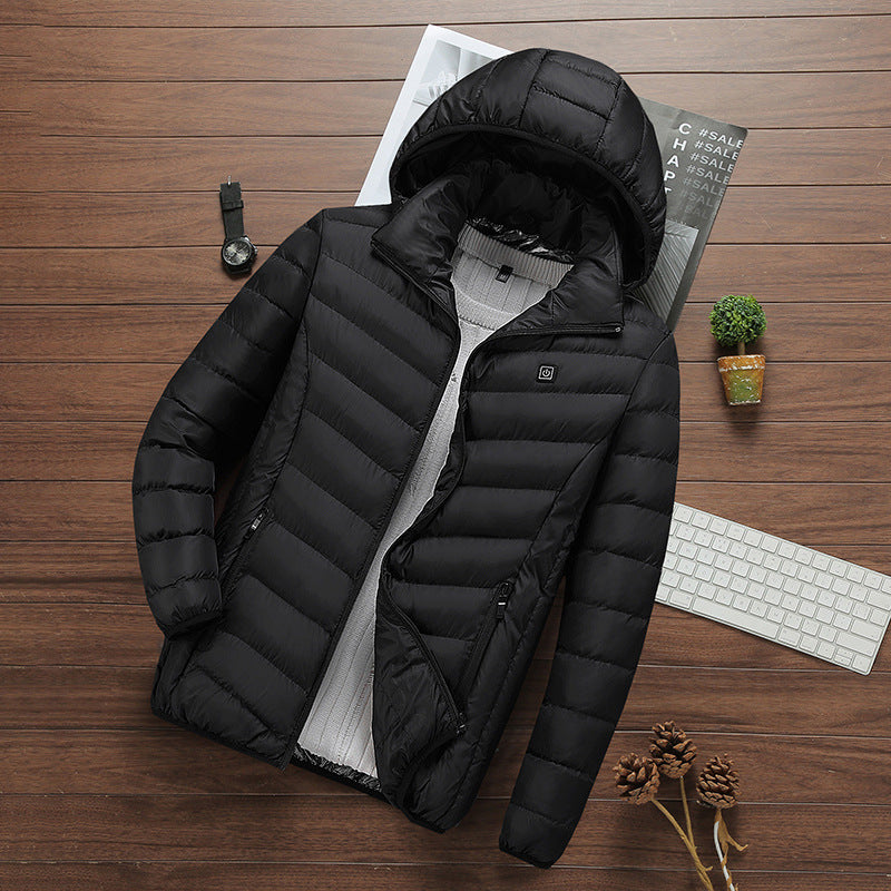 Herren ultraleichter gesteppter Parka mit Kapuze und thermoregulierender Isolierung Shop Nory