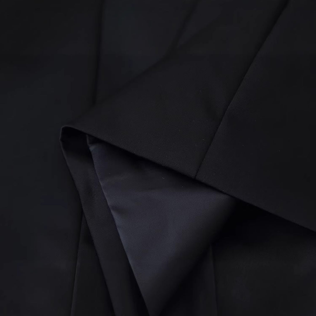 Damen Taillierte Mandarinkragen-Jacke mit dekorativen Kordelknöpfen Shop Nory