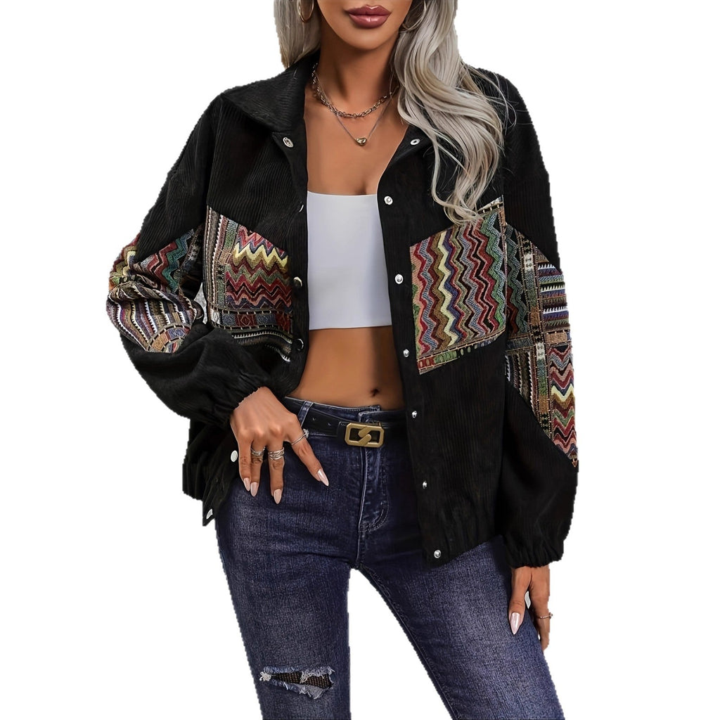 Damen Modischer Allrounder mit Ethnomuster