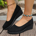Damen Wedge-Pantoletten mit elegantem Obermaterial und rutschfester Sohle