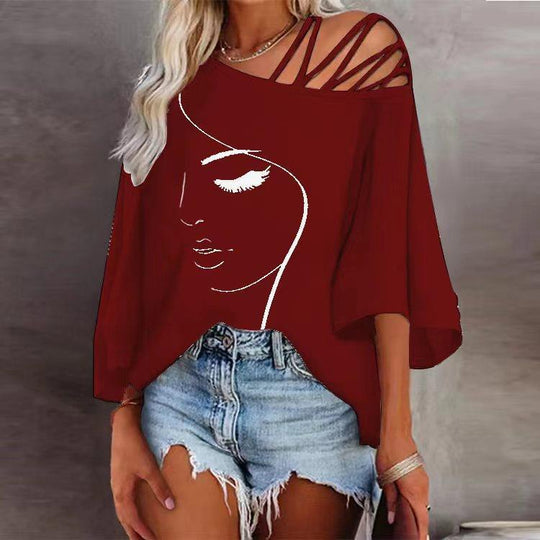 Damen Oversized T-Shirt mit grafischem Design
