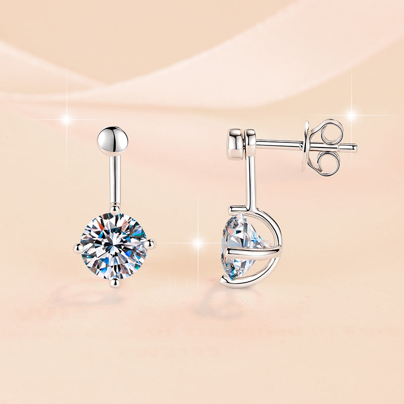 Damen Ohrstecker mit funkelndem Kristall Shop Nory