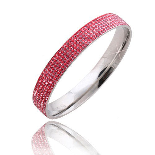 Damen Edelstahlring mit funkelndem Kristallbesatz Shop Nory