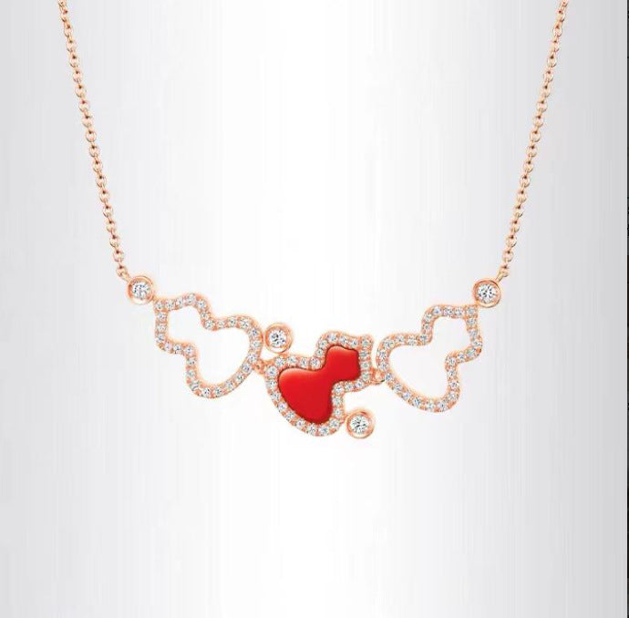 Damen Halskette mit verspieltem Design und funkelnden Akzenten Shop Nory