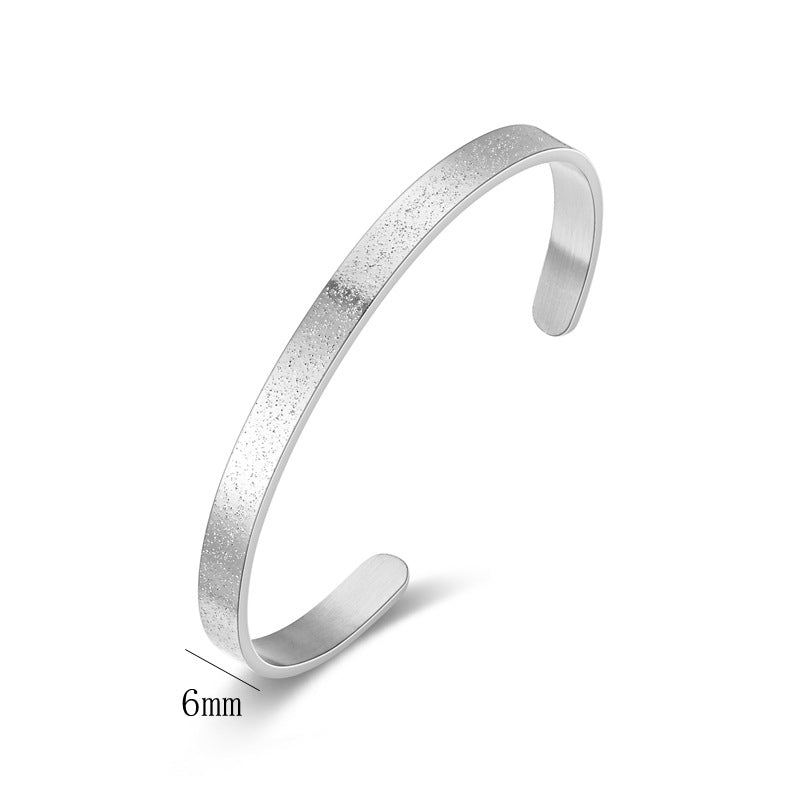 Damen eleganter Armreif mit funkelnder Oberflächenstruktur Shop Nory
