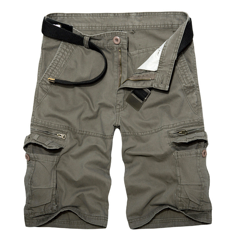 Herren Cargo-Shorts mit multifunktionalen Taschen und verstellbarem Gürtel Shopnory