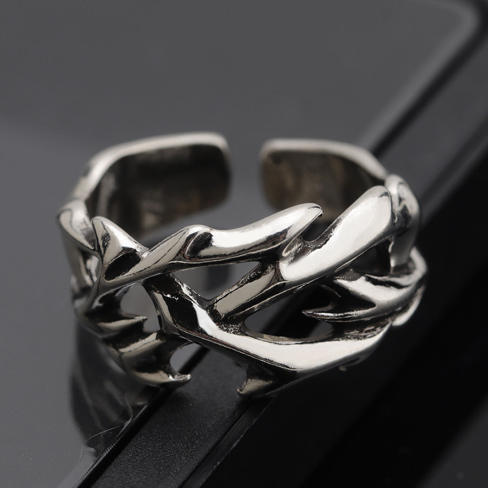 Damen kunstvoll gestalteter Ring mit organischen Elementen Shop Nory