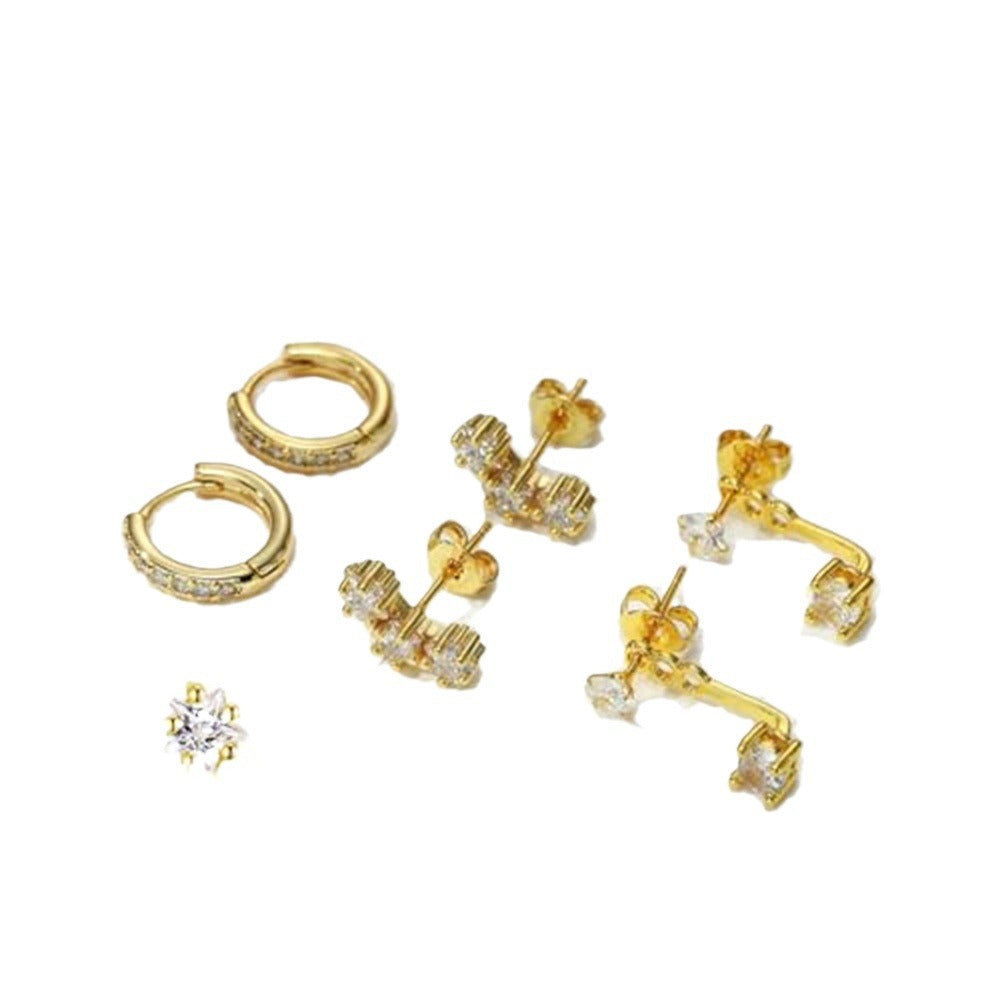 Damen Ohrringe Set mit funkelnden Zirkonia und eleganten Designs Shop Nory