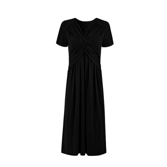 Damen Jumpsuit mit figurbetontem Wickeldesign und elegantem V-Ausschnitt