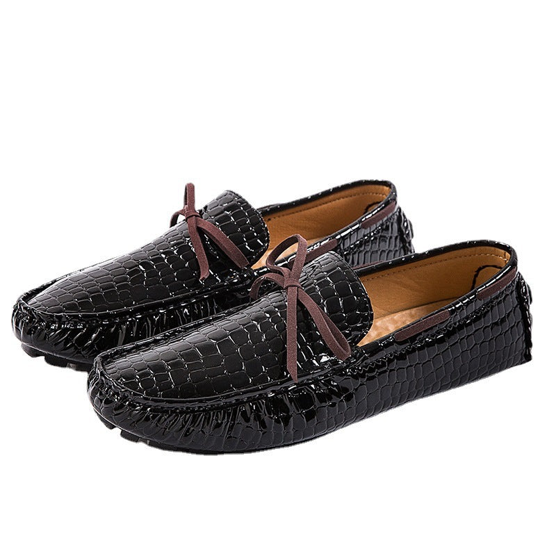 Damen lackierte Mokassin-Fahrerhalbschuhe mit Krokoprägung, weichem Lederfutter und profilierter Noppenlaufsohle Shop Nory