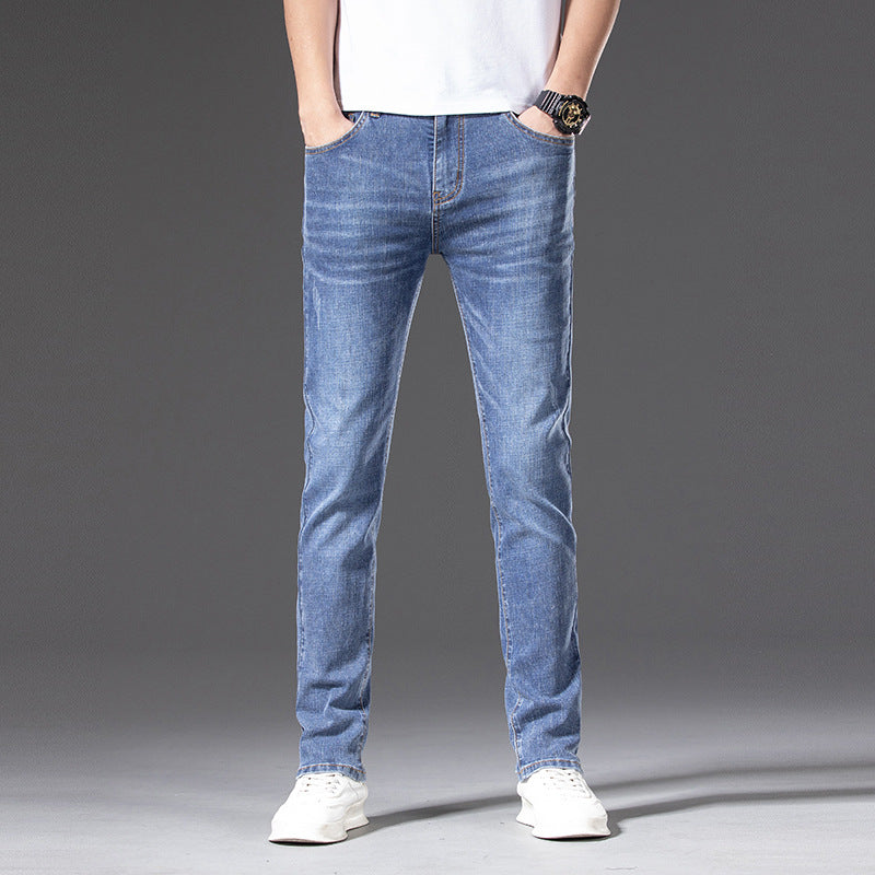 Herren Slim‑Straight Stretchjeans mit leichter Used‑Optik Shop Nory