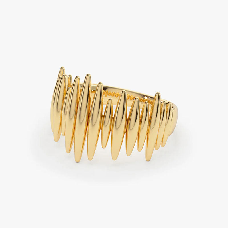 Damen Statement-Ring mit modernem Design und glänzender Oberfläche Shop Nory