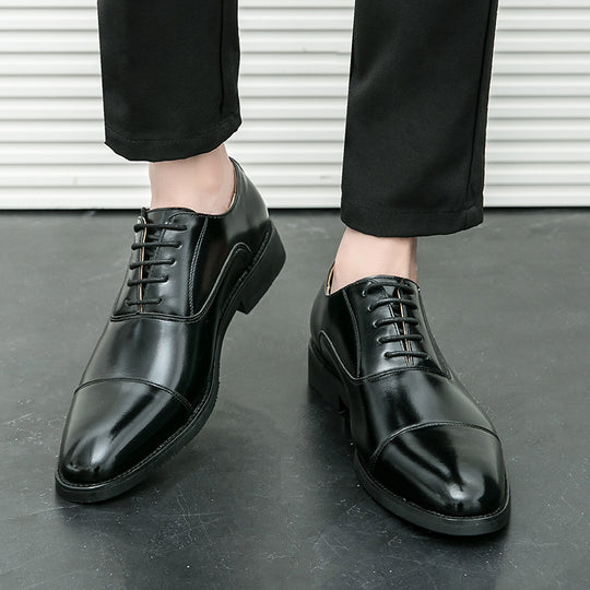 Herren klassische Oxford-Lederhalbschuhe mit Kappnaht, gepolstertem Lederfutter und rutschfester Gummisohle Shop Nory