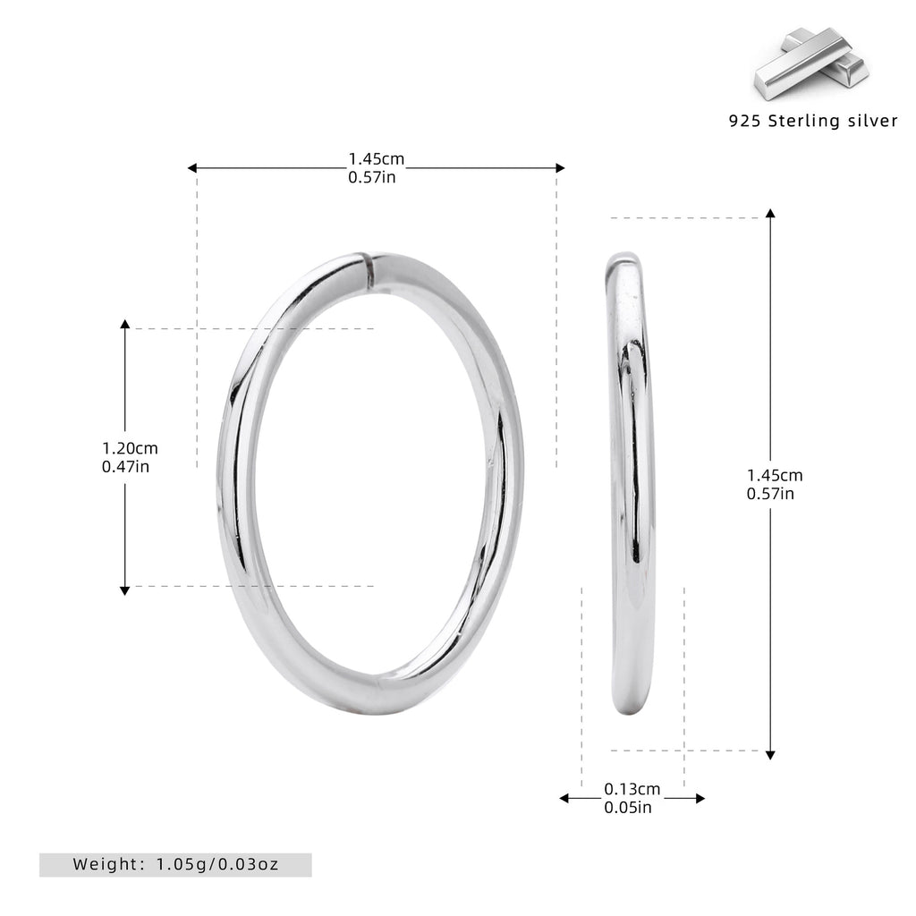 Damen Creolen aus hochwertigem 925 Sterlingsilber Shop Nory