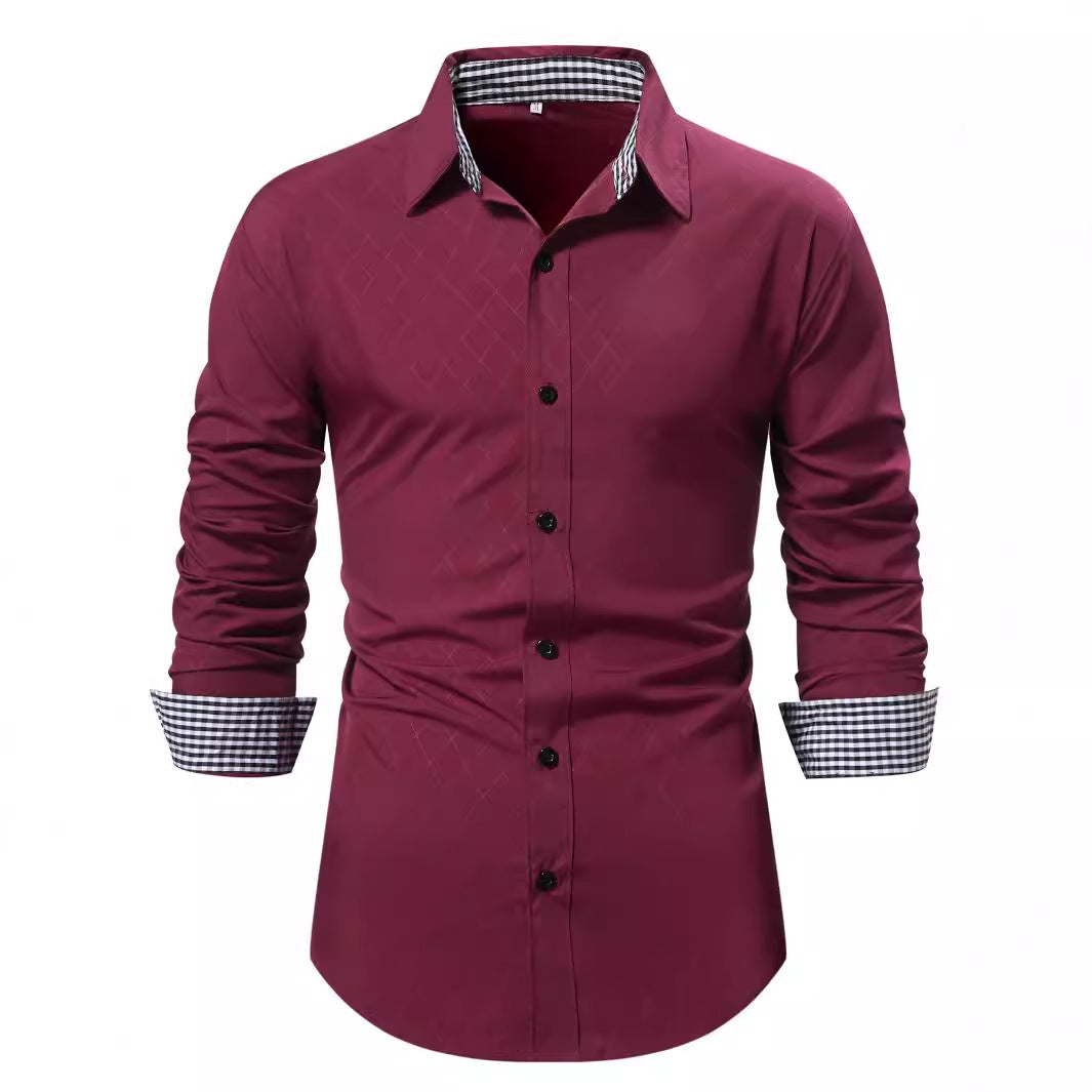 Herren Langarmhemd
