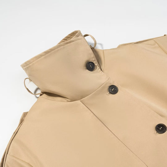 Damen Kurzjacke im Safari‑Stil mit Taillengürtel und übergroßen Manschetten Shop Nory