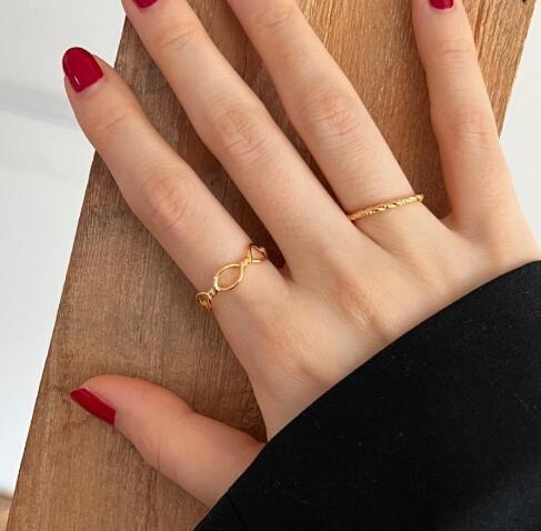 Damen Offener Ring mit elegantem Verdrahtungsdesign Shop Nory