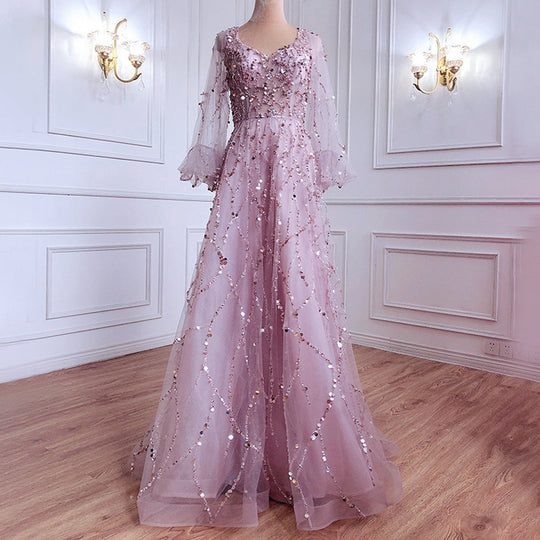 Socialite Aura Königin Langes Kleid