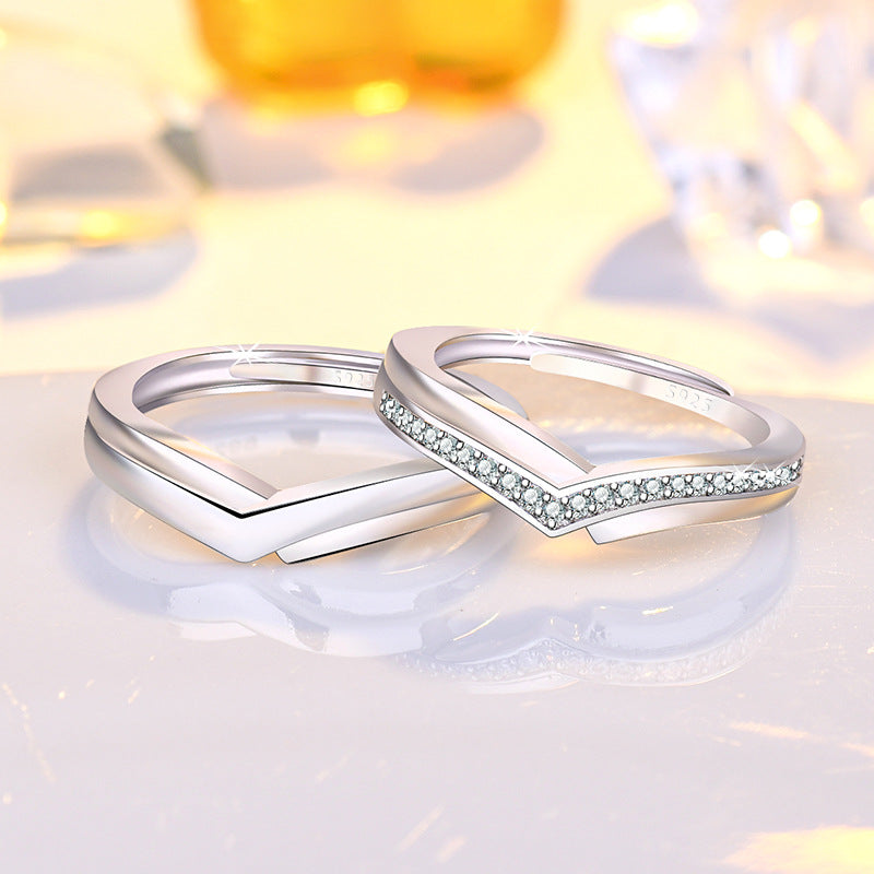 Damen minimalistischer Ring mit elegantem Wellen-Design Shop Nory