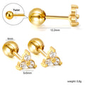 Damen Ohrringe mit funkelndem Kristalldesign und hochwertiger Goldbeschichtung Shop Nory