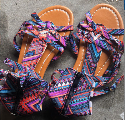 Damen Urbanen Geflochtenen Sandalen Shopnory