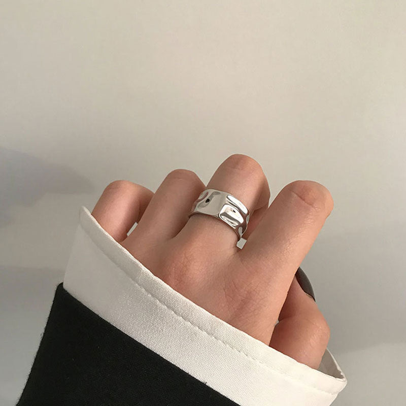 Damen Breiter Schmuckring mit geschwungenem Design Shop Nory