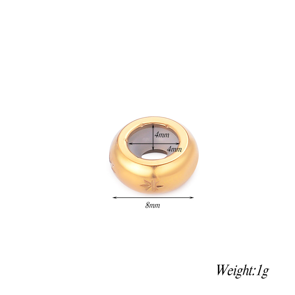 Damen Schmuckperle mit eleganter Sternenprägung Shop Nory