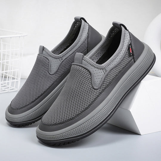 Herren nan atmungsaktiver Slip-On Mesh-Sneaker mit elastischem Einstieg und stoßdämpfender EVA-Plateausohle Shop Nory