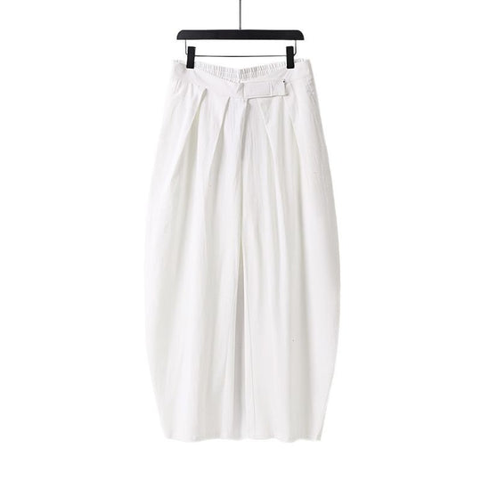 Damen Hochgeschnittene Culotte-Hose mit Bundfalten und elastischem Taillenbund Shop Nory
