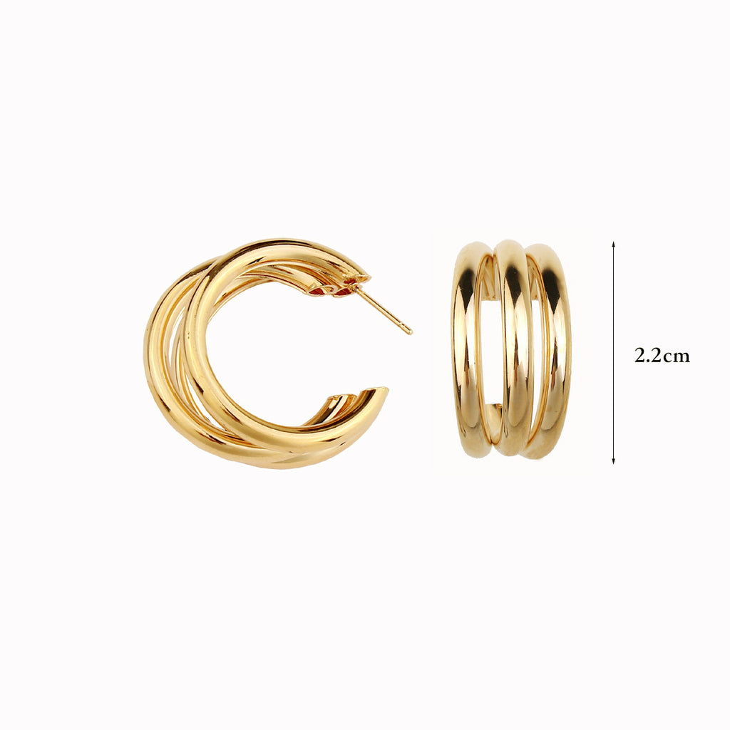 Damen Hängende Ohrringe mit elegantem, geschwungenen Design Shop Nory