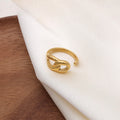 Damen Offener Ring mit elegantem Knoten-Design Shop Nory