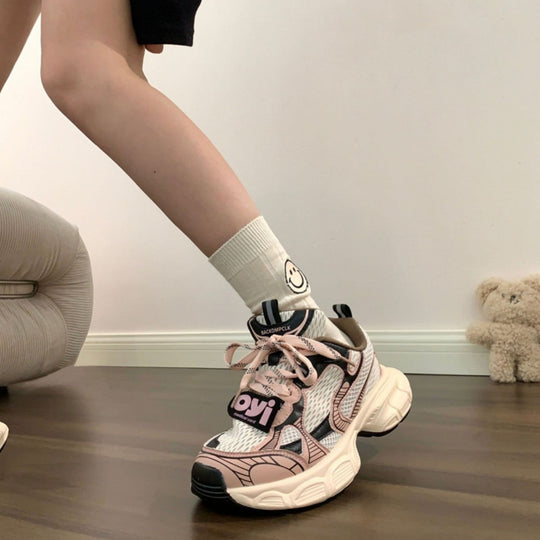 Damen Atmungsaktive Lauf Sneakers mit gepolsterter Sohle und trendigem Design