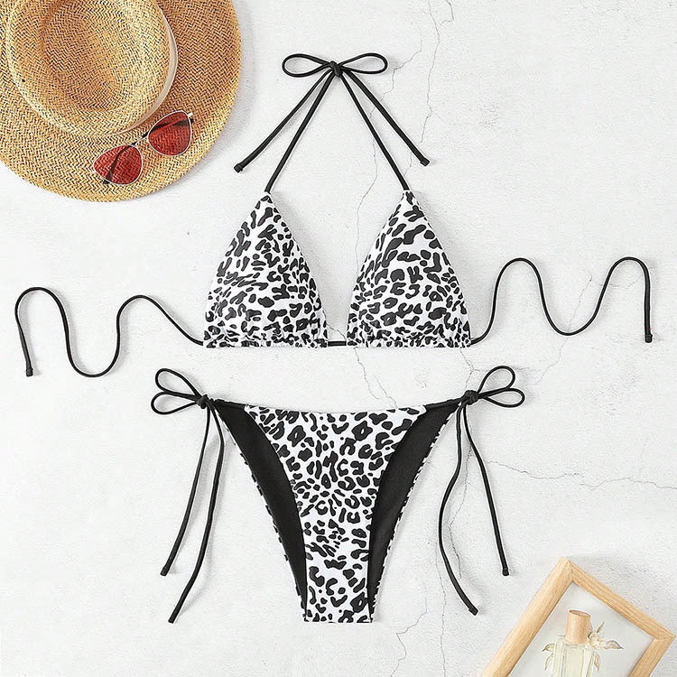 Damen Triangel-Bikini mit aufregendem Animal-Print