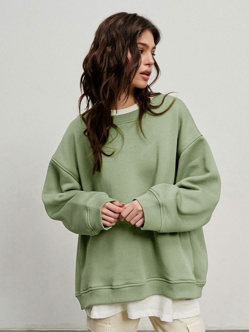 Damen lässiger Oversized Sweatshirt