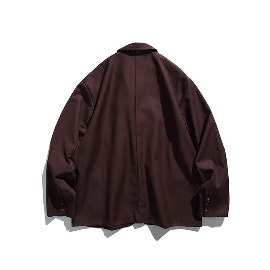 Herren Oversize-Sakko im Boxy-Cut mit aufgesetzten Pattentaschen und leichter Fütterung Shop Nory