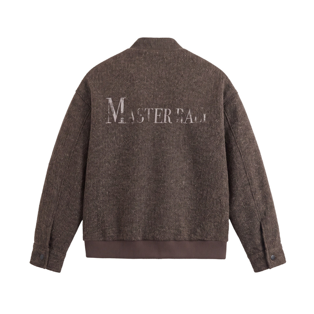 Herren Kurzboxy Wollmix-Bomber mit Stehkragen und Rippsaum Shop Nory