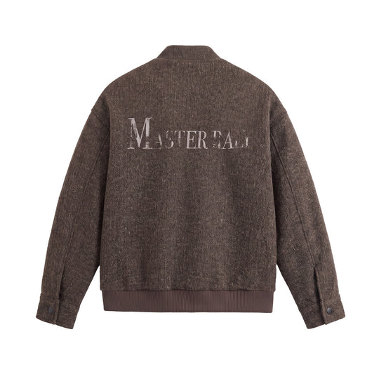 Herren Kurzboxy Wollmix-Bomber mit Stehkragen und Rippsaum Shop Nory