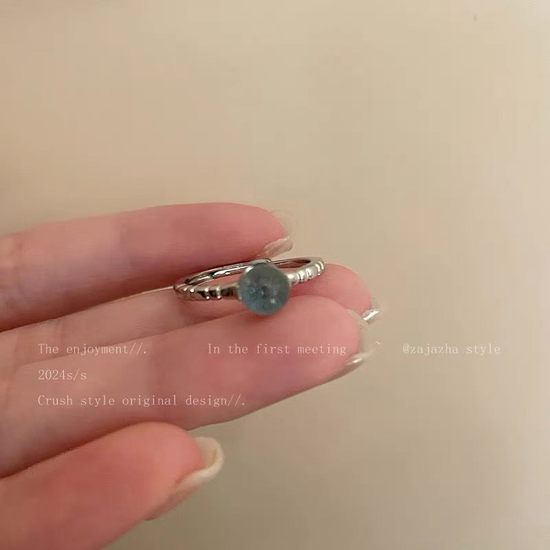 Damen Ring-Set mit filigranen Blütenmotiven und elegantem Edelsteindetail Shop Nory