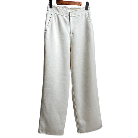 Damen Hochtaillierte Wollmix-Palazzohose mit geradem Fall und verdecktem Hakenverschluss Shop Nory