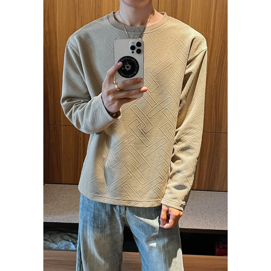 Herren Modischer Sweatshirt mit prägnantem Strukturmuster Shop Nory