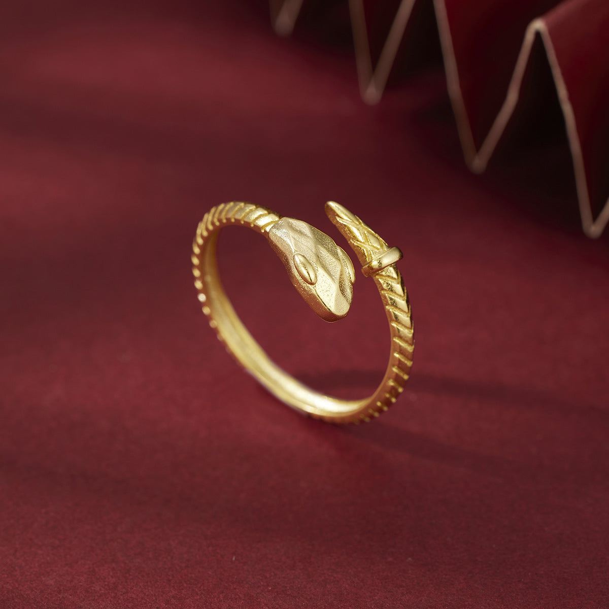 Damen Ring mit kunstvollem Schlangen-Design Shop Nory