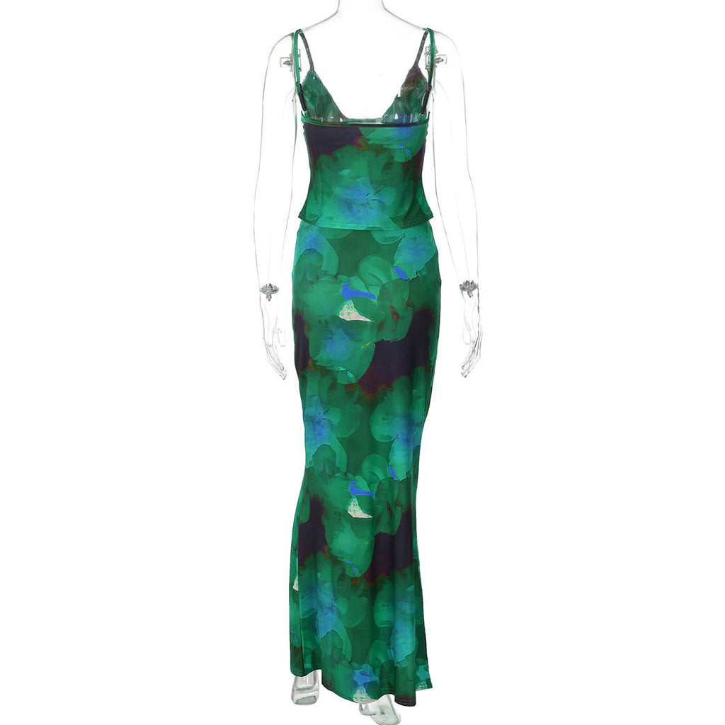 Damen Elegantes und figurbetontes Leopardenset