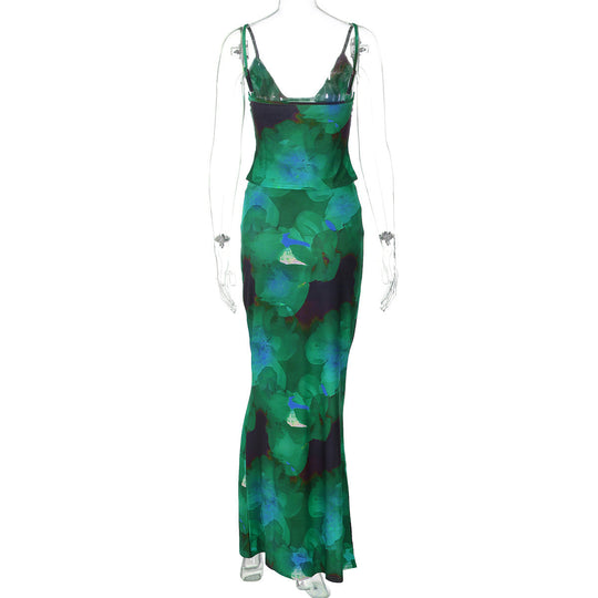 Damen Elegantes und figurbetontes Leopardenset