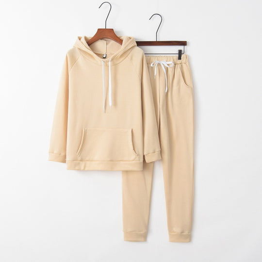 Damen Hausanzug-Set aus weichem Fleece mit Kapuzenpullover und Jogginghose Shop Nory