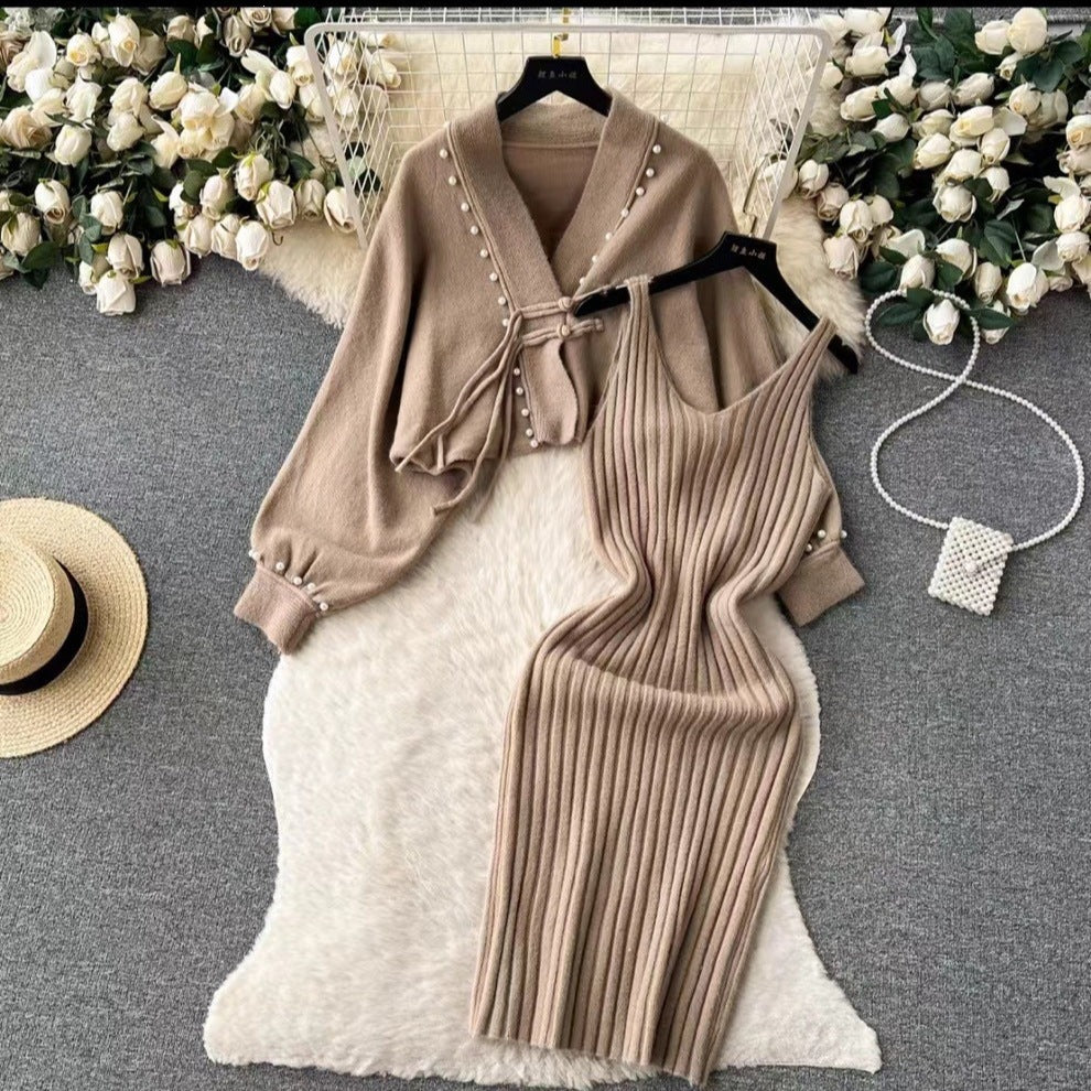 Damen Elegantes Strickset mit Rib-Design Shop Nory